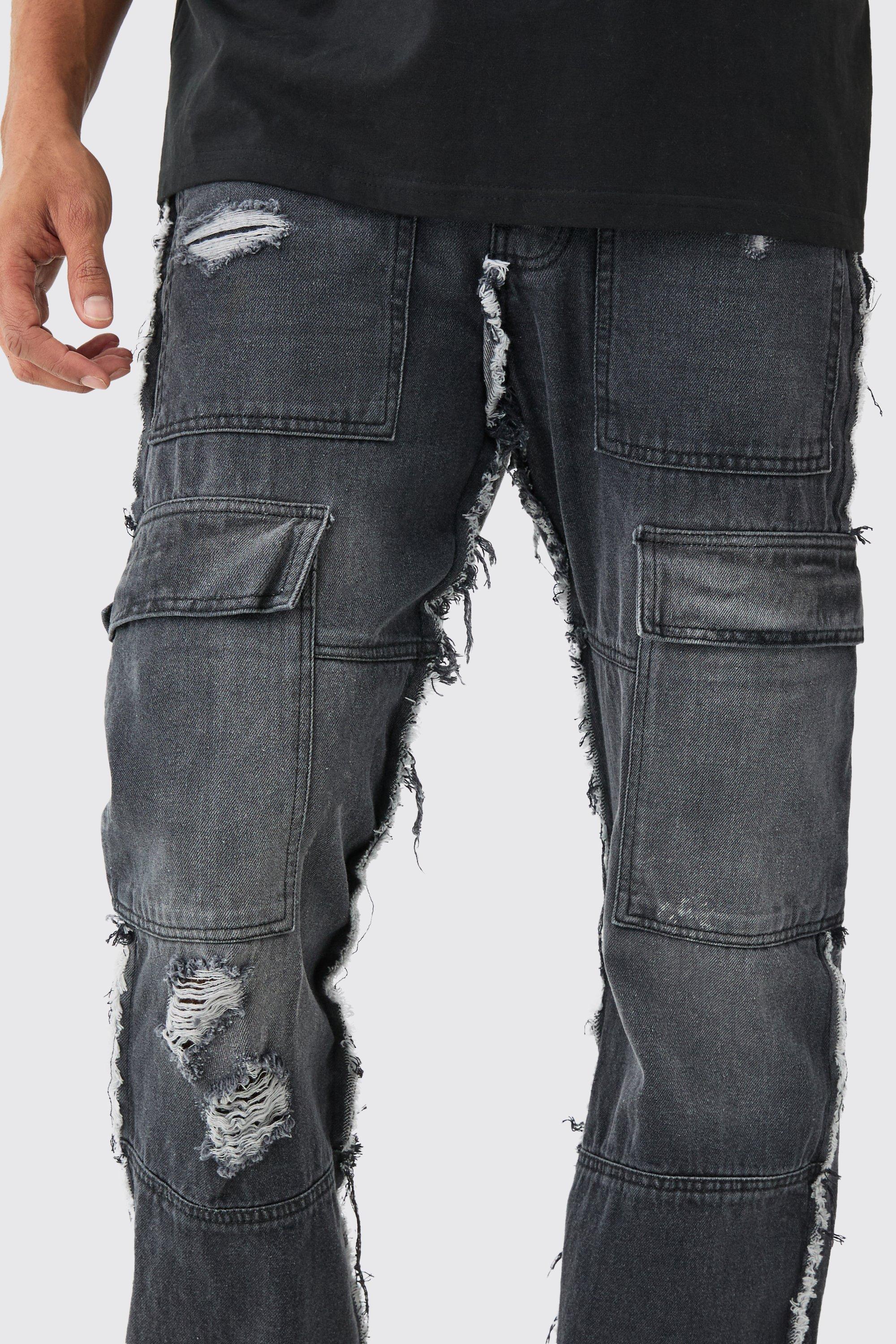 Ragged store edge jeans